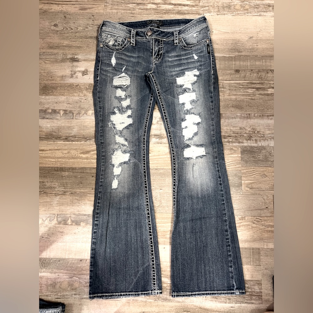 Silver Jeans Flare 32x33 LACE!